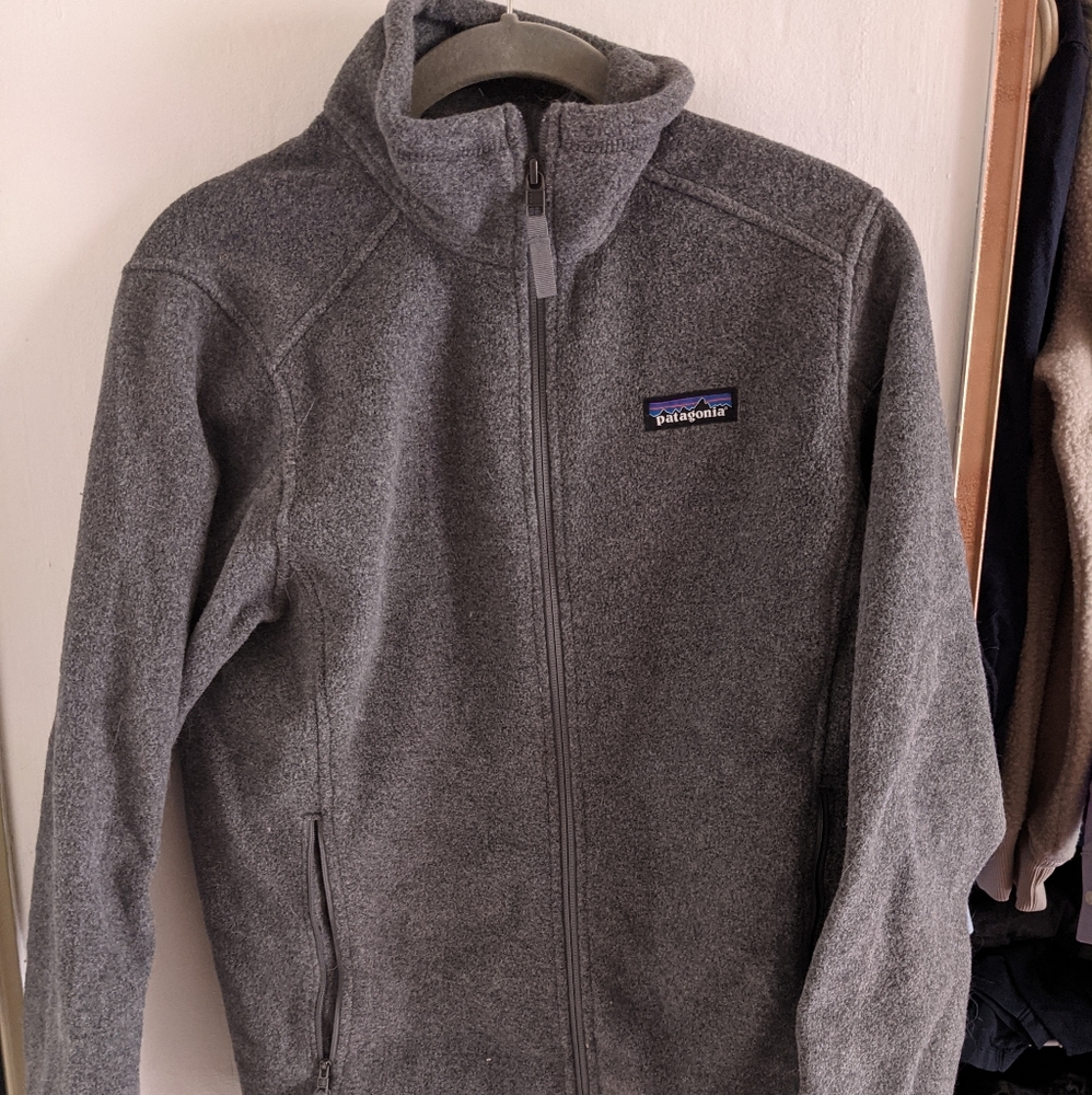 Patagonia full zip grey fleece women's jacket